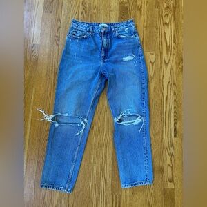 Zara Classic Blue Straight Leg Jeans